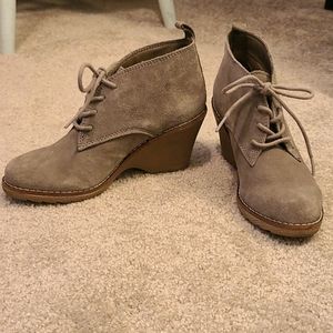 Ankle wedge booties